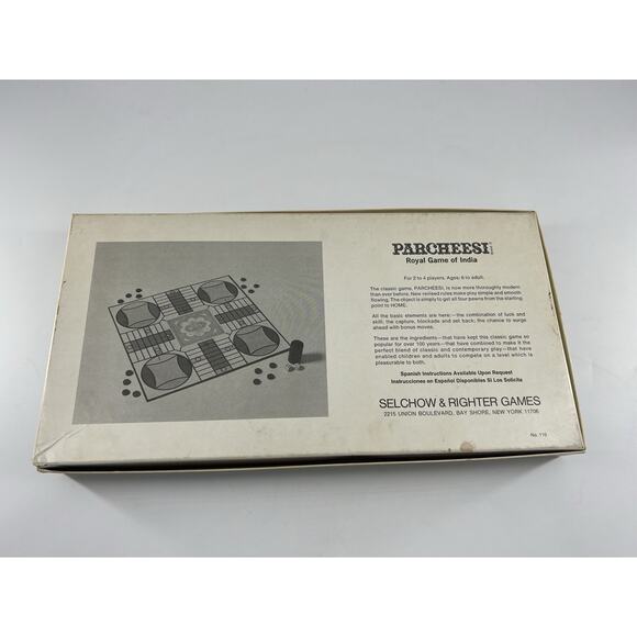 Vintage 1975 Parcheesi Board Game by Selchow & Righter Co. Collectible - Picture 8 of 9